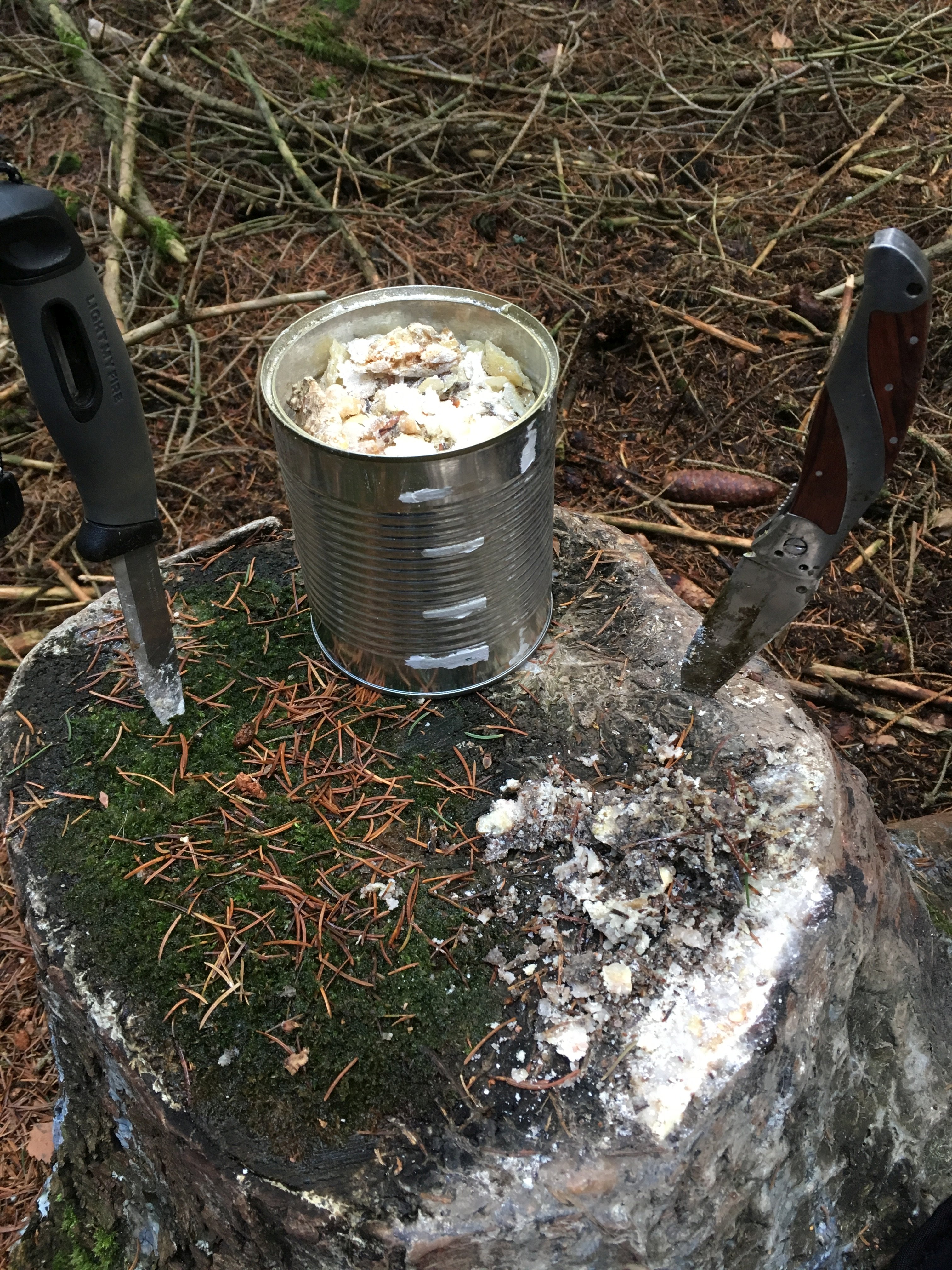 Fichtenharz für Zunderbomben